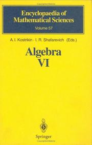 Algebra VI : combinatorial and asymptotic methods of algebra : non-associative structures /