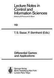 Differential games and applications /
