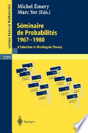 Séminaire de probabilités 1967 - 1980 : A selection in martingale theory /