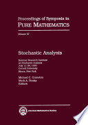 Stochastic analysis : Summer Research Institue on Stochastic Analysis July 11-30, 1993 Cornell University Ithaca, New York /