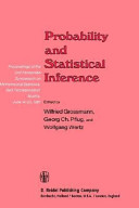 Probability and statistical inference : proceedings of the 2nd Pannonian Symposium on Mathematical Statistics, Bad Tatzmannsdorf, Austria, June 14-20, 1981 /