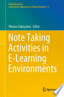 Note Taking Activities in E-Learning Environments /