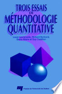 Trois essais de methodologie quantitative /