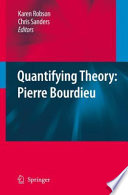 Quantifying theory : Pierre Bourdieu /