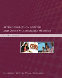 Applied regression analysis and other multivariable methods /
