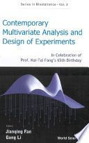 Contemporary multivariate analysis and design of experiments /