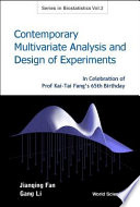 Contemporary multivariate analysis and design of experiments /