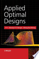 Applied optimal designs /