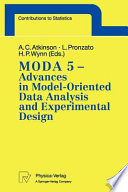 MODA 5 : advances in model-oriented data analysis and experimental design : proceedings of the 5th international workshop in Marseilles, France, June 22-26, 1998 /