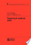 Numerical analysis 1993 : proceedings of the 15th DundeeConference, June-July 1993 /