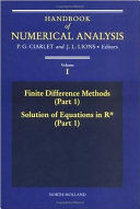 Handbook of numerical analysis /