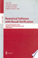 Numerical software with result verification : international Dagstuhl seminar, Dagstuhl Castle, Germany, January 19-24, 2003 : revised papers /