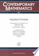 Applied analysis : proceedings of a conference on applied analysis, April 19-21, 1996, Baton Rouge, Louisiana /