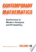 Conference in Modern Analysis and Probability /