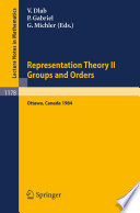 Proceedings of the Fourth International Conference on Representations of Algebras held in Ottawa, Canada, August 16-25, 1984 /