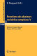 Fonctions de plusieurs variables complexes V : seminaire Francois Norguet, octobre 1979-juin 1985 /