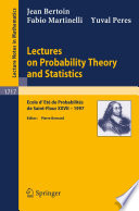 Lectures on probability theory and statistics : Ecole d'été de probalités de Saint-Flour XXVII, 1997 /