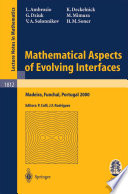 Mathematical aspects of evolving interfaces : lectures given at the C.I.M.-C.I.M.E. joint Euro-Summer School held in Madeira, Funchal, Portugal, July 3-9, 2000 /