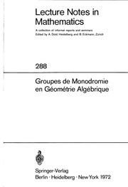 Groupes de monodromie en geometrie algebrique.