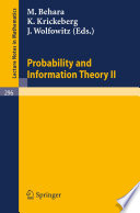 Probability and information theory II /