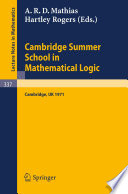Cambridge Summer School in Mathematical Logic : held in Cambridge, England, August 1-21, 1971 /