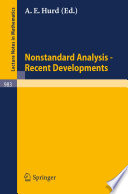Nonstandard analysis--recent developments /