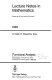 Functional analysis : proceedings of the seminar at the University of Texas at Austin, 1986-87 /