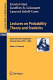 Lectures on probability theory and statistics : Ecole d'eté de probabilités de Saint-Flour XXVI - 1996 /