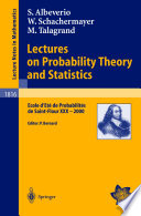 Lectures on probability theory and statistics : Ecole d'été de probabilités de Saint-Flour XXX, 2000 /