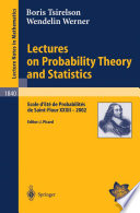 Lectures on probability theory and statistics : Ecole d'Eté de probabilités de Saint-Flour XXXII-2002 /