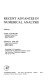 Recent advances in numerical analysis : proceedings of /