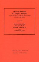 Modern methods in complex analysis /