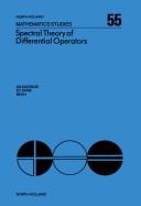 Spectral theory of differential operators : proceedings of the conference held at the University of Alabama in Birmingham, Birmingham, Alabama, U.S.A., March 26-28, 1981 /