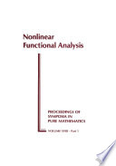 Nonlinear functional analysis ; [proceedings /