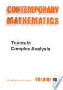 Topics in complex analysis /