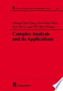 Complex analysis and its applications /