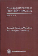 Several complex variables and complex geometry /