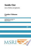 Inside out : inverse problems and applications /