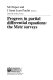 Progress in partial differential equations : the Metz surveys /