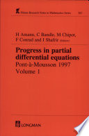 Progress in partial differential equations : Pont-à-Mousson 1997 /