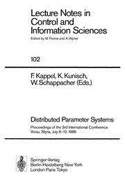 Distributed parameter systems : proceedings of the 3rd international conference, Vorau, Styria, July 6-12, 1986 /