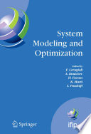 System modeling and optimization : proceedings of the 22nd IFIP TC7 Conference held from July 18-22, 2005, in Turin, Italy /