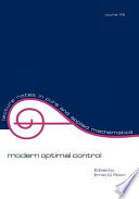 Modern optimal control : a conference in honor of Solomon Lefschetz and Joseph P. LaSalle /