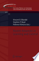 Recent advances in learning and control /