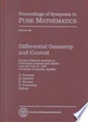 Differential geometry and control : Summer Research Institute on Differential Geometry and Control, June 29-July 19, 1997, University of Colorado, Boulder /