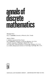 Discrete optimization : proceedings of the Advanced Research Institute on Discrete Optimization and Systems Applications of the Systems Science Panel of NATO and of the Discrete Optimization Symposium, co-sponsored by IBM Canada and SIAM, Banff, Alta. and Vancouver, B.C., Canada, August 1977 /