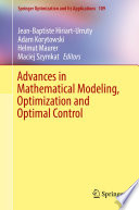 Advances in mathematical modeling, optimization and optimal control /