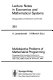 Multiobjective problems of mathematical programming : proceedings of the International Conference on Multiobjective Problems of Mathematical Programming held in Yalta, USSR, October 26-November 2, 1988 /