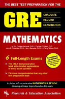 The Best test preparation for the GRE in mathematics : graduate record examination /