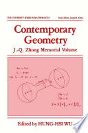 Contemporary geometry : J.-Q Zhong memorial volume /